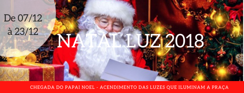 PROGRAMAÇÃO NATAL LUZ 2018